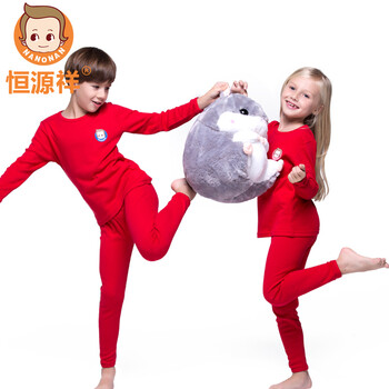 男童棉毛褲套裝