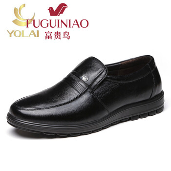 富貴鳥(niǎo)（FUGUINIAO）男士單鞋黑色 38