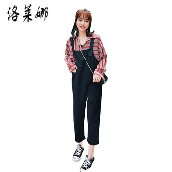 個(gè)子堆積如山？時(shí)尚條紋闊腿褲