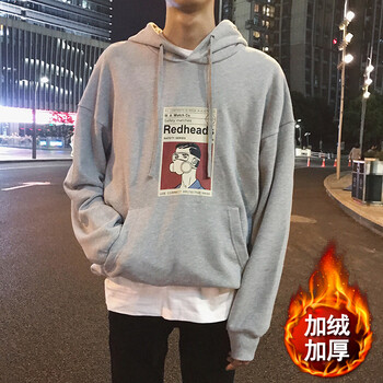 古萊登（GODLIKE） 短袖 男士T恤 Q9灰色加絨衛衣 S，XL，L，M