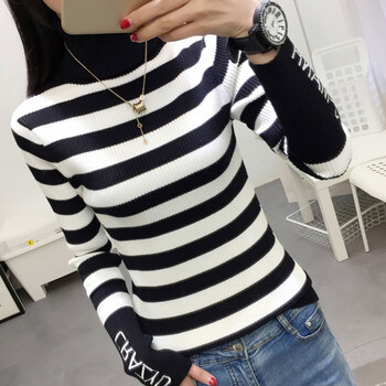 黑白打底衫女長(zhǎng)袖