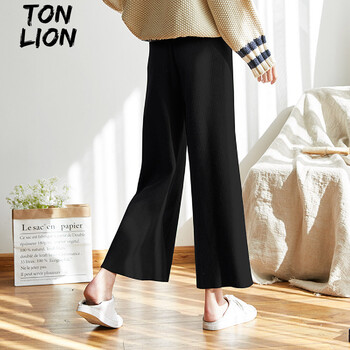 唐獅（TonLion）  闊腿褲 女 九分褲 休閑褲