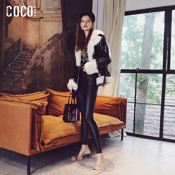 妖精可可（YAOJINGCOCO） 高腰 鉛筆褲/小腳褲 女 長褲 休閑褲