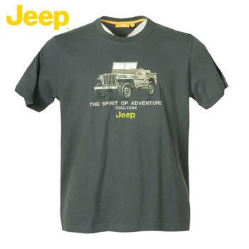 Jeep 短袖 男士T恤 灰色Z7 