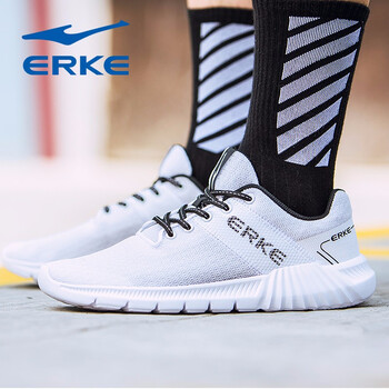 鴻星爾克（ERKE）跑步鞋正白（3065） 