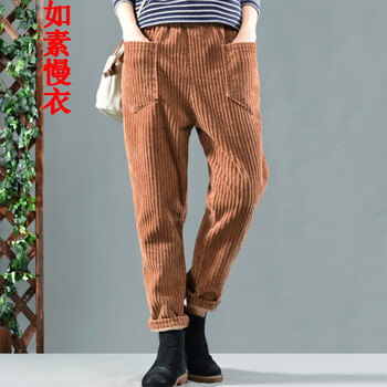 棉麻糖果女褲