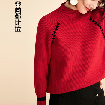 時(shí)尚長(zhǎng)袖針織衫，微胖女生的福音