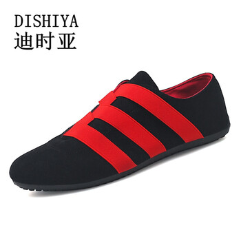 迪時亞（DISHIYA）男士黑紅色 39