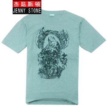 杰尼斯頓（Jenny Stone） 短袖 男士T恤 圣母灰色 