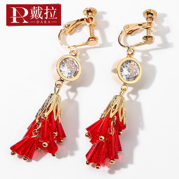 怎么樣,紅色,紅色,耳夾,耳夾