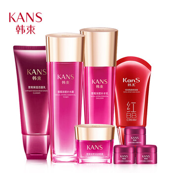 韓束（KAN’S）套裝/禮盒控油平衡，細(xì)致毛孔，舒緩鎮(zhèn)靜，淡化黑眼圈，保濕，補水，深層清潔