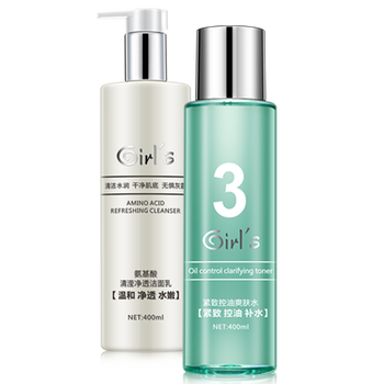 Girl's套裝/禮盒控油平衡，保濕，補水