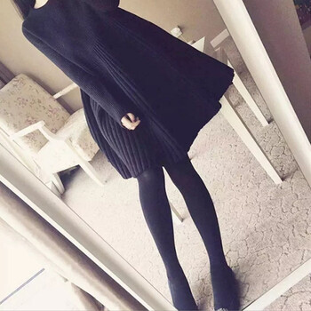 純色系帶毛衣，讓你的少女心