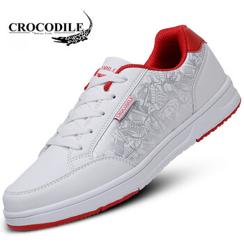 鱷魚恤（CROCODILE）男士白紅色 41