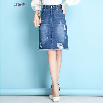 春款牛仔短裙