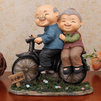 樹脂擺件爺爺奶奶