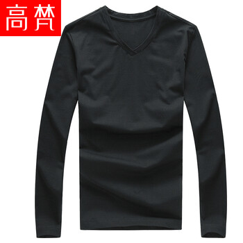 高梵 長袖 男士T恤 黑色 L，加大，XXL，XXXL，M