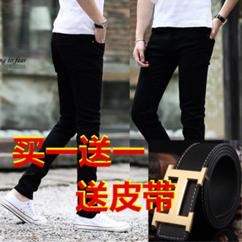古萊登（GODLIKE） 長(zhǎng)袖 男士T恤 純黑褲送皮帶黑 