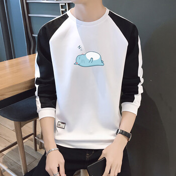 千哲琪（QIANZHEQI） 長(zhǎng)袖 男士T恤 白色 XL，L，XXL，XXXL，加大，M