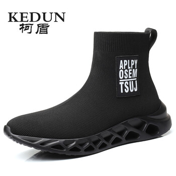 柯盾（KEDUN）男士黑色平跟款 41