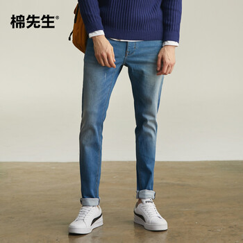 棉先生 小腳褲  男士牛仔褲