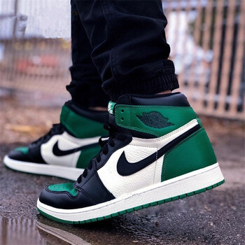 耐克（NIKE）籃球鞋 墨綠黑腳趾555088-302 