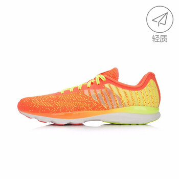 李寧（LI-NING）跑步鞋熒光果紅/熒光亮綠 39.5
