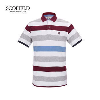 Scofield 短袖 男士T恤 29紫紅色 