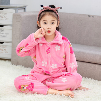 小孩睡衣女厚