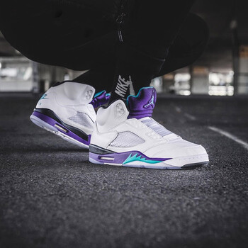 耐克（NIKE）籃球鞋無鞋帶白紫葡萄AV3919-135 43