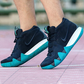耐克（NIKE）籃球鞋深黑曜石藍(lán)黑色943807-401 42