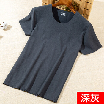 古萊登（GODLIKE） 短袖 男士T恤 深灰圓領(lǐng) 