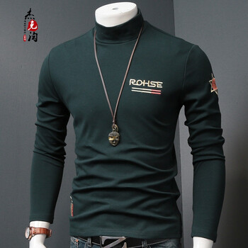 杰克淘 長袖 男士T恤 墨綠色 S，XL，L，XXL，XXXL，M