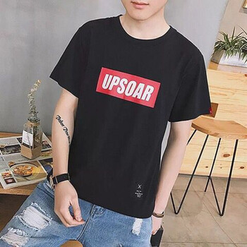 凌登（LingDeng） 長袖 男士T恤 單件UP黑色短袖 S，XL，L，M，XXL