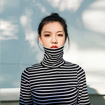 北極使者 印花 短袖 T恤 女 高領(lǐng)