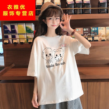 印花短袖，打造休閑女神