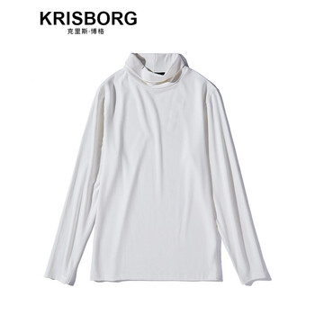 克里斯·博格（KRISBORG） 長袖 男士T恤 白色 