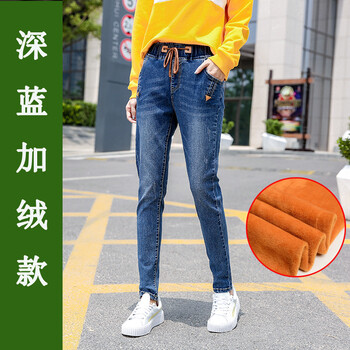 元素,加絨,女松,新款,樣式,流行,趨勢,腰圍,緊腰,牛仔褲