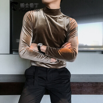 騎士普?。≒utin·Rider） 長袖 男士T恤 茶色 XL，L，XXXL，M，XXL