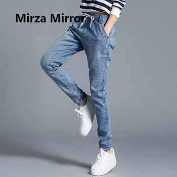 蜜莎蜜拉（Mirza Mirror） 高腰 直筒褲 女 長褲 牛仔褲