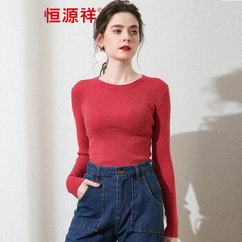 寬松長袖針織衫，微胖女生的福音