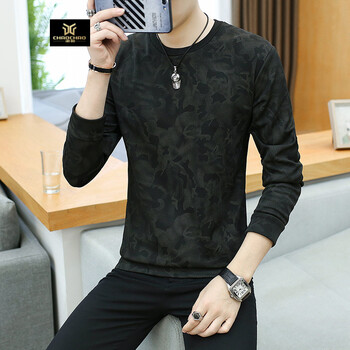 C2潮朝（C2 CHAO CHAO） 長袖 男士T恤 CT11黑色 XL，L，M，XXL，XXXL