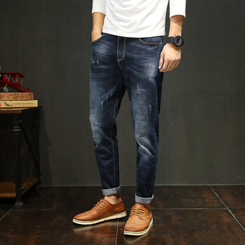 萊北（LAIBEI） 修身褲 復古風(fēng) 男士牛仔褲