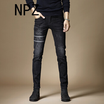 NPZ 闊腿褲 青春休閑 男士牛仔褲