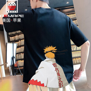 AEMAPE 短袖 男士T恤 T32黑色 