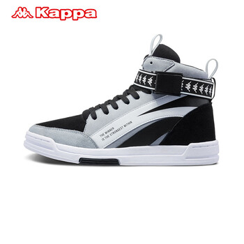 卡帕（Kappa）板鞋晨極灰/黑色-123 