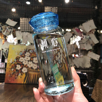 便攜雙層玻璃杯，喝水不將就