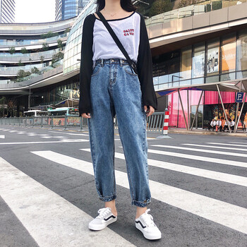 倫奧妮（Lunaoni） 高腰  女 九分褲 牛仔褲
