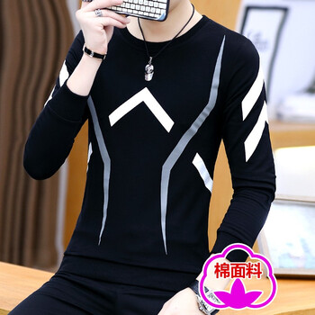 edcofgivensi 長(cháng)袖 男士T恤 T12三角-黑色 