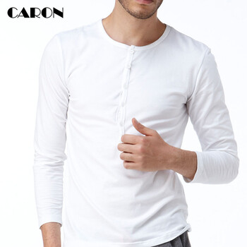 卡戎 長袖 男士T恤 白色 S，XL，L，XXXL，XXL，M